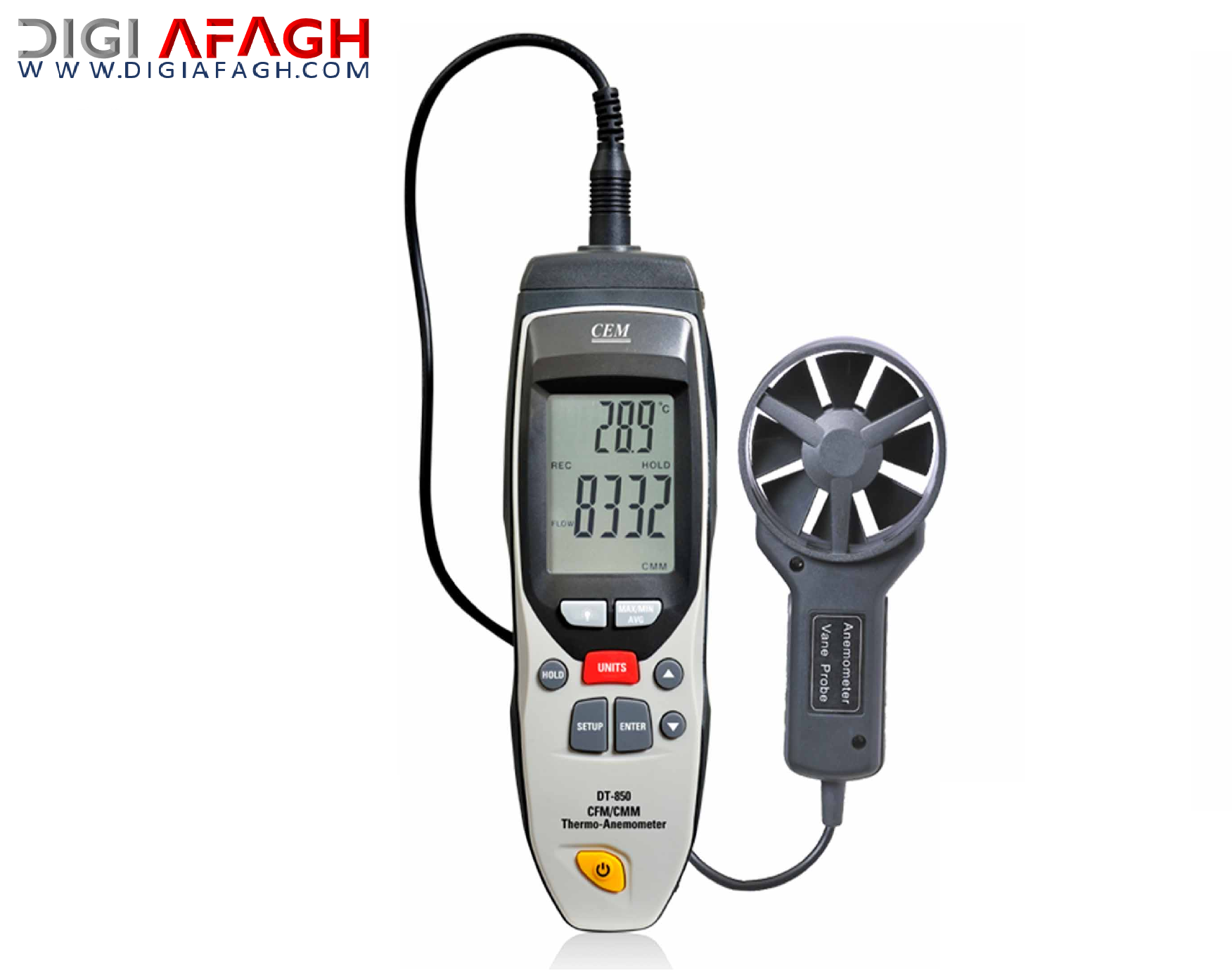 دستگاه سرعت سنج باد مدل DT-850