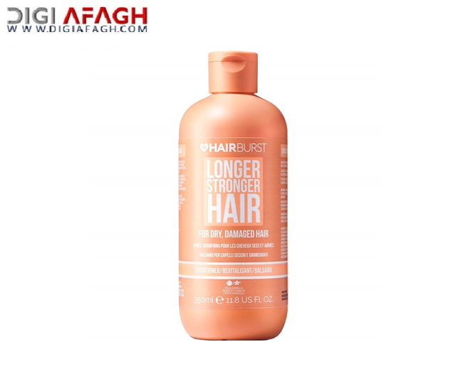 نرم کننده نارنجی مخصوص موهای خشک و آسیب دیده با رنگ و حرارت حجم 350ml محصول هیربرست Hairburst