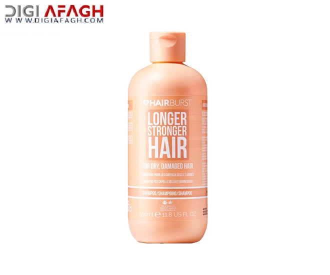 شامپو نارنجی مخصوص موهای خشک و آسیب دیده با رنگ و حرارت حجم 350ml محصول هیربرست Hairburst