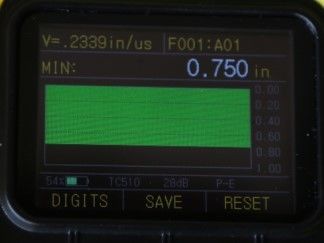 ultrasonic thickness gauge A&B Scan TM281DL