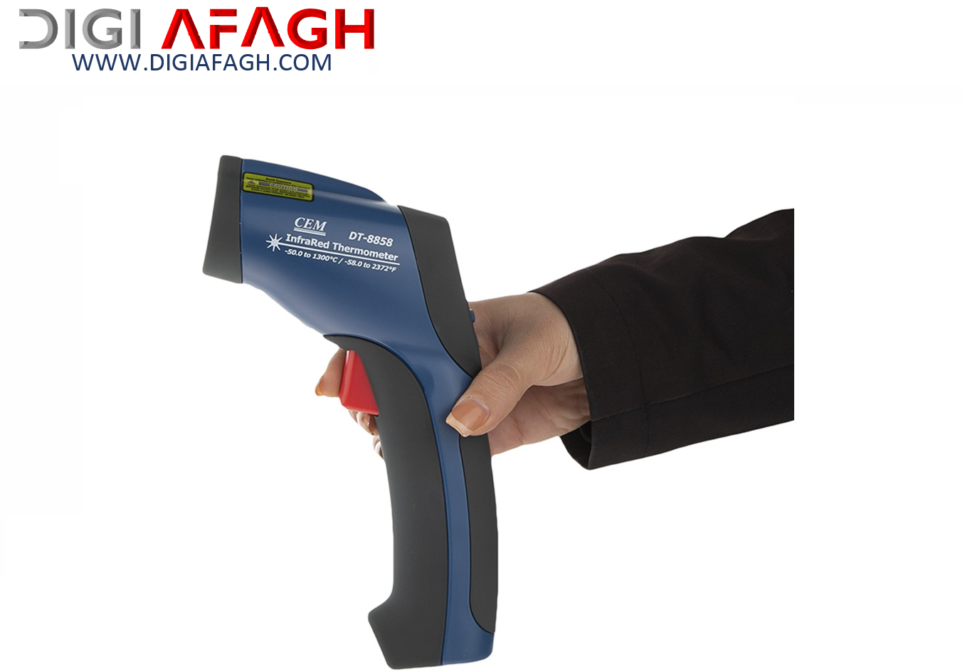 دماسنج لیزری دیجیتالی  1300 درجه مدل DT-8858