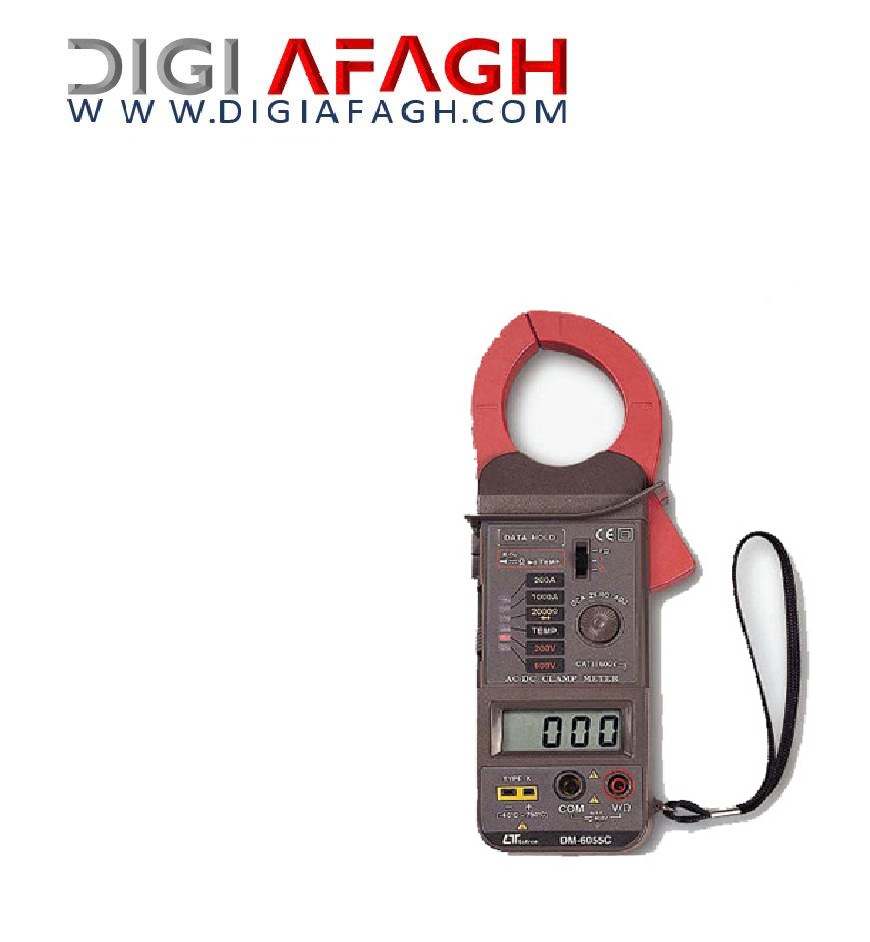 کلمپ آمپرمتر ترمومتردار DM-6055C