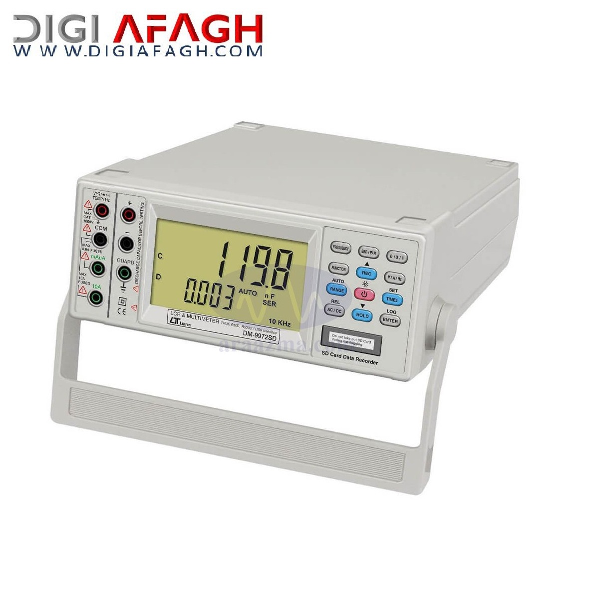 مولتی متر و LCR متر رومیزی دارای کارت حافظه DM-9972SD
