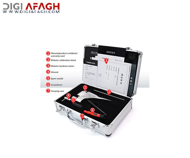 سختی سنج وبستر آلومینیوم مدل W-20A