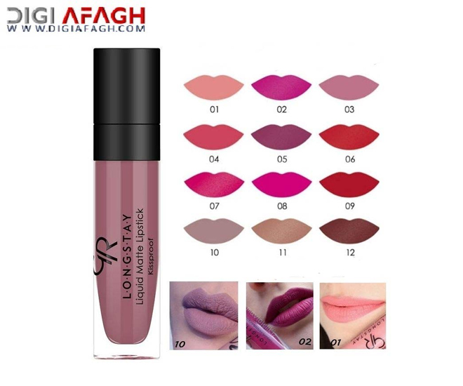 رژ لب مایع مات بادوام 1 محصول گلدن رز