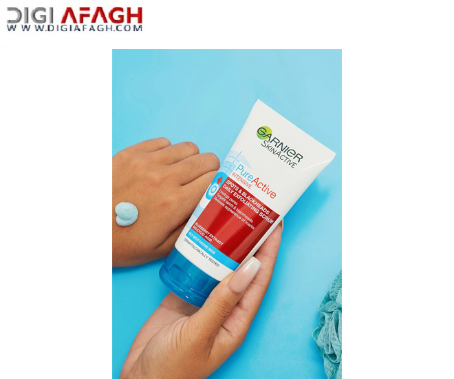 ژل شستشو و اسکراب روزانه مدل Pure Active حجم 150 میل پوست چرب و جوش دار محصول گارنیر