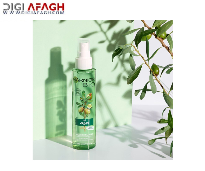 اسپری آبرسان اصل حاوی روغن آرگان مخصوص پوست خشک و حساس حجم ۱۵۰ میل محصول گارنیر