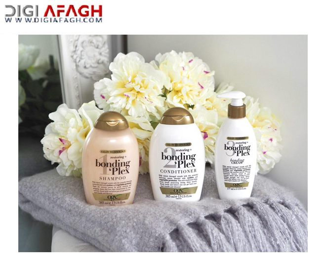 کرم موی مدل Bonding Plex حجم 177 میل مخصوص موهای رنگ شده، دکلره شده و آسیب دیده محصول اوجی ایکس (OGX)