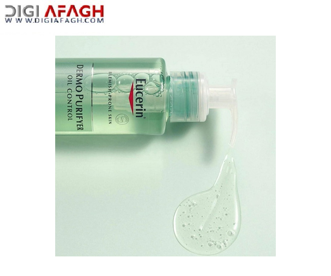ژل شستشوی مدل درما پوریفایر DERMO PURIFYER حجم 200 میل برای پوست چرب و جوش دار محصول اوسرین EUCERIN