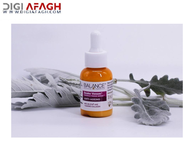 سرم مدل اسنک ونوم SNAKE VENOM اصل انگلیس جوانساز و ضدچروک پوست چرب محصول بالانس BALANCE