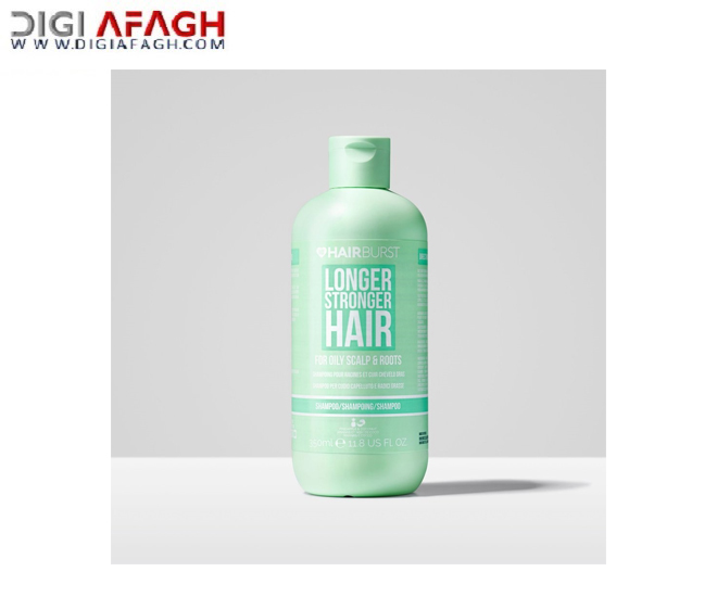 شامپو سبز ضد چربی، اسکالپ و شوره حجم 350ml ضد ریزش، پاکسازی کف سر و بازسازی مو محصول هیربرست Hairburst